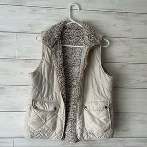 Reversible Fuzzy Quilted Francesca’s Vest